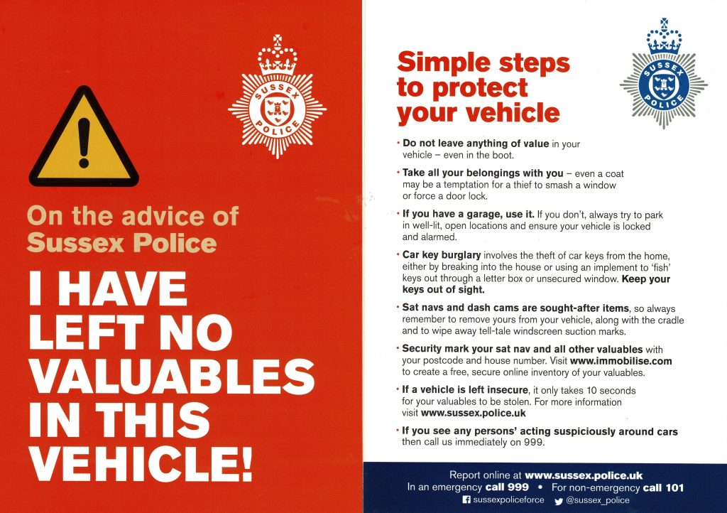 No Valuables