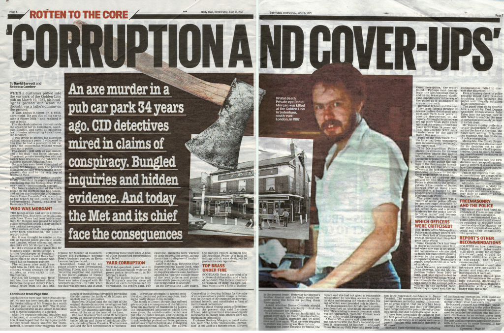 Car Park Axe Murder Cover-up